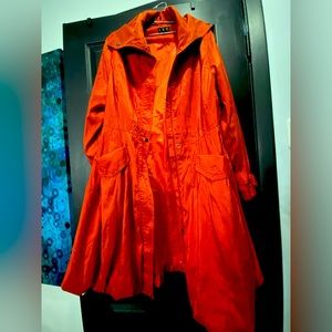 CCC Tulip bottom trench/rain jacket vibrant burnt orange